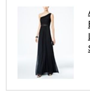 Adrianna Pappell Embellishe Lace One Shoulder Gown
